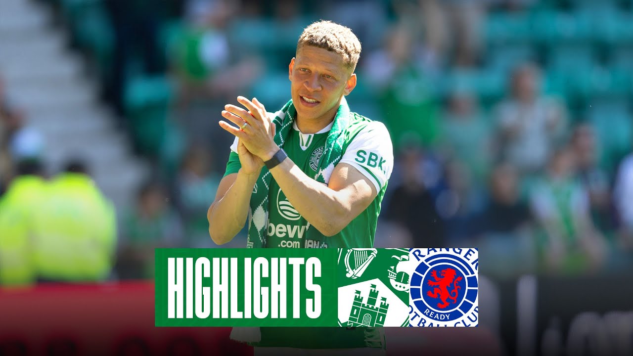 Dwight Gayle's Final Game! | Hibernian 2 Rangers 2 | William Hill Premiership