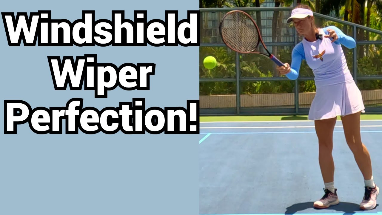How to use the windshield wiper forehand correctly