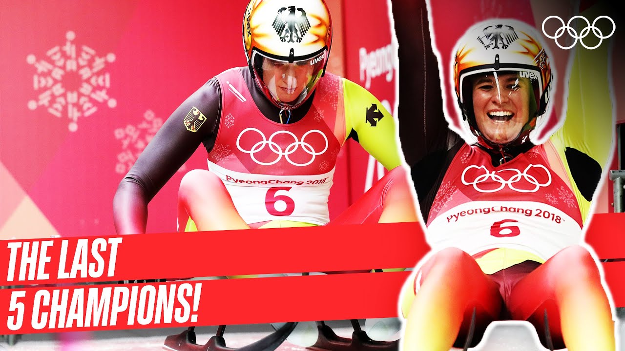 Женщины, одиночный санный спорт | Последние 5 чемпионов! 🥇