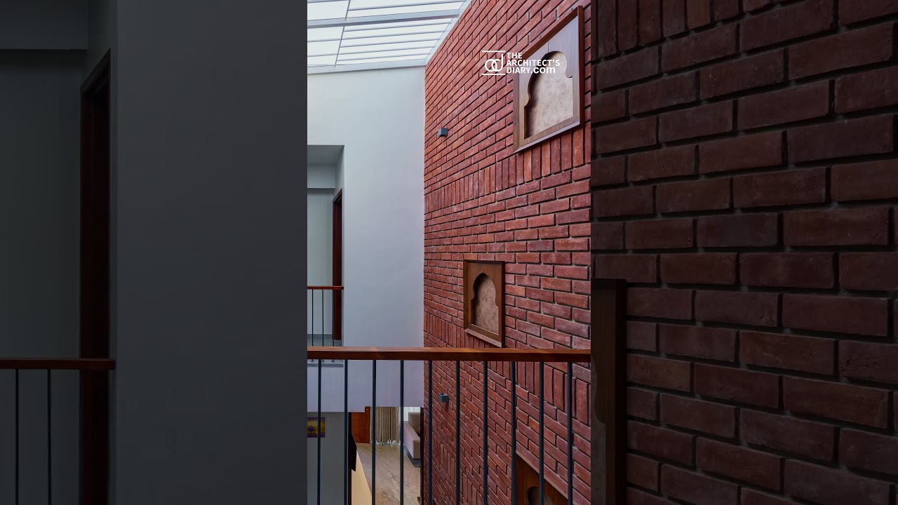 Exposed brick design house | #shorts #youtubeshorts