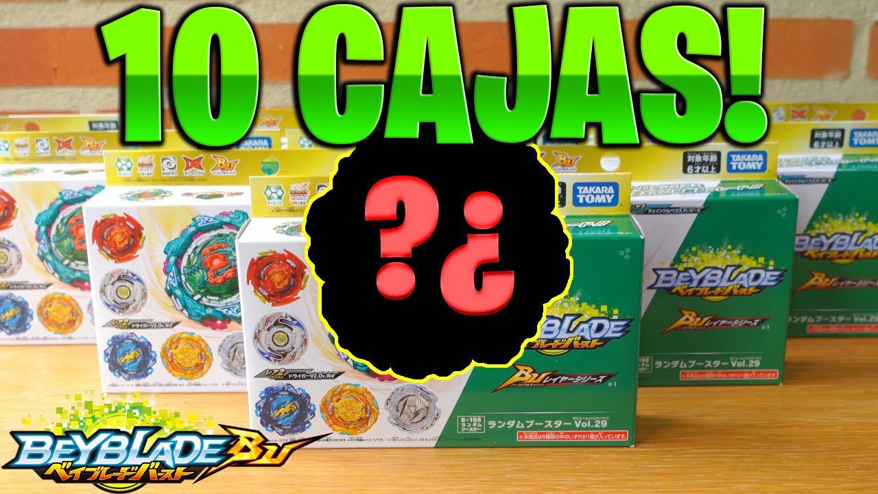 ¿¡SALE CHAIN KERBEUS!?🤔| He COMPRADO 10 CAJAS del Nuevo RANDOM BOOSTER vol.29 de BEYBLADE BURST BU !