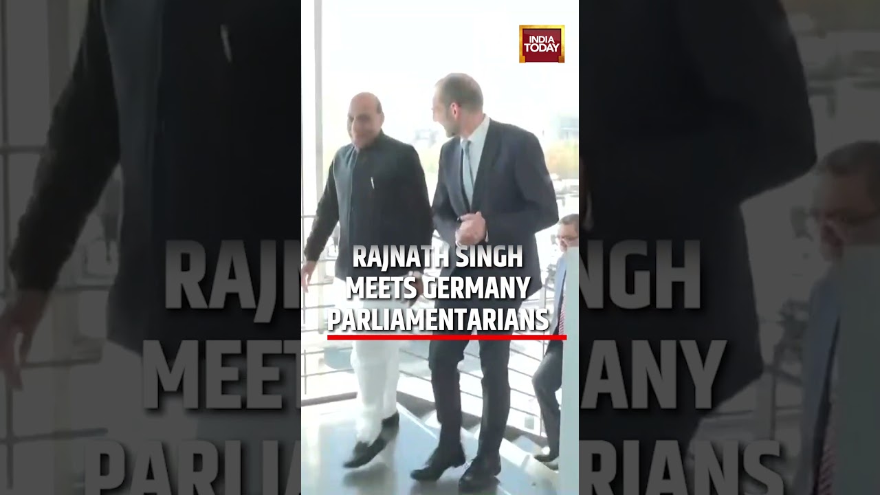 Rajnath Singh Meets MPs, Engages German Defence Panel #rajnathsingh #germany #berlin