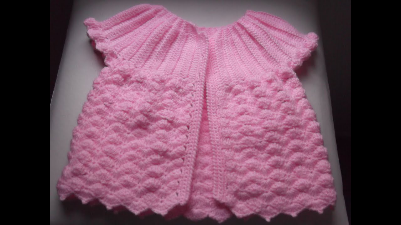CASAQUINHO EM CROCHÊ PARA BEBÊ 2 - Tecendo o corpo