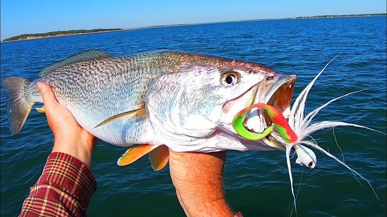 INSANE Bucktail and Gulp Bite! Best Fishing in 40 Years!