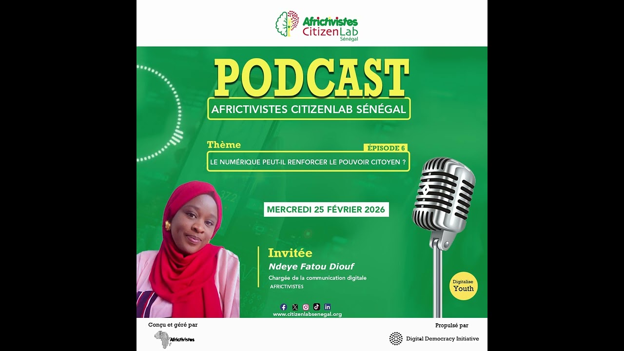 🎙️ PODCAST | FORMATION : Le numérique peut-il réellement renforcer le pouvoir citoyen en Afrique ?