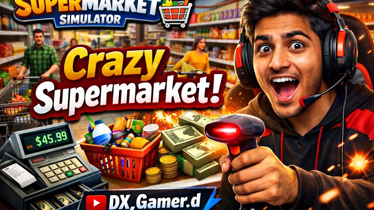 I play super market simulator #1 ( in phone)#gaming 