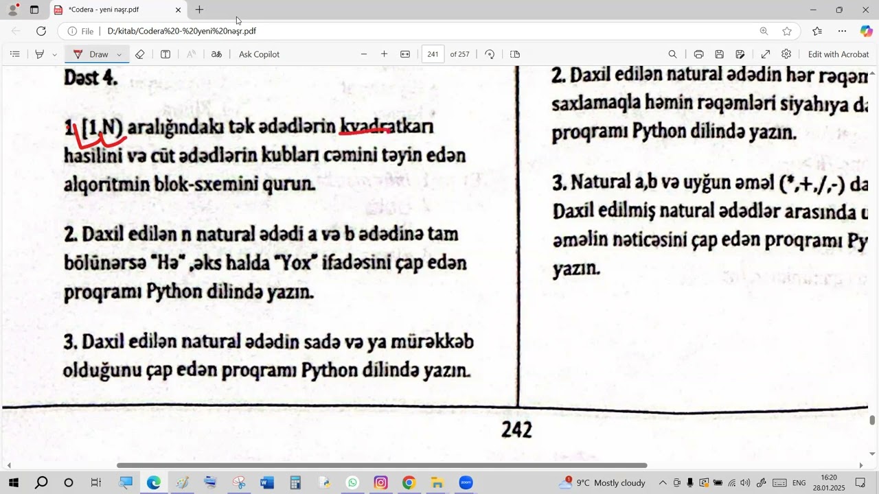 Coera-2024 . Dəst -2,4 #abituriyenthazırlığı  #proqramlaşdırma