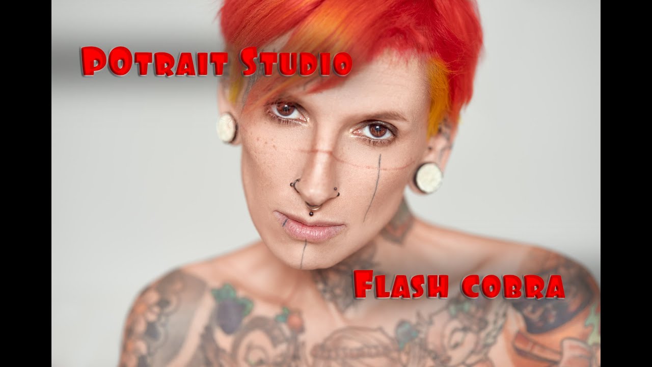 Studio: Portrait au flash cobra et parapluie - Tuto