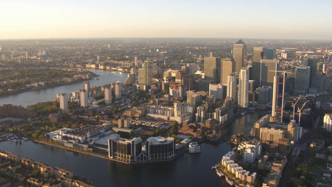 London Aerial Footage   filmed by Jason Hawkes, music by Jack Cook