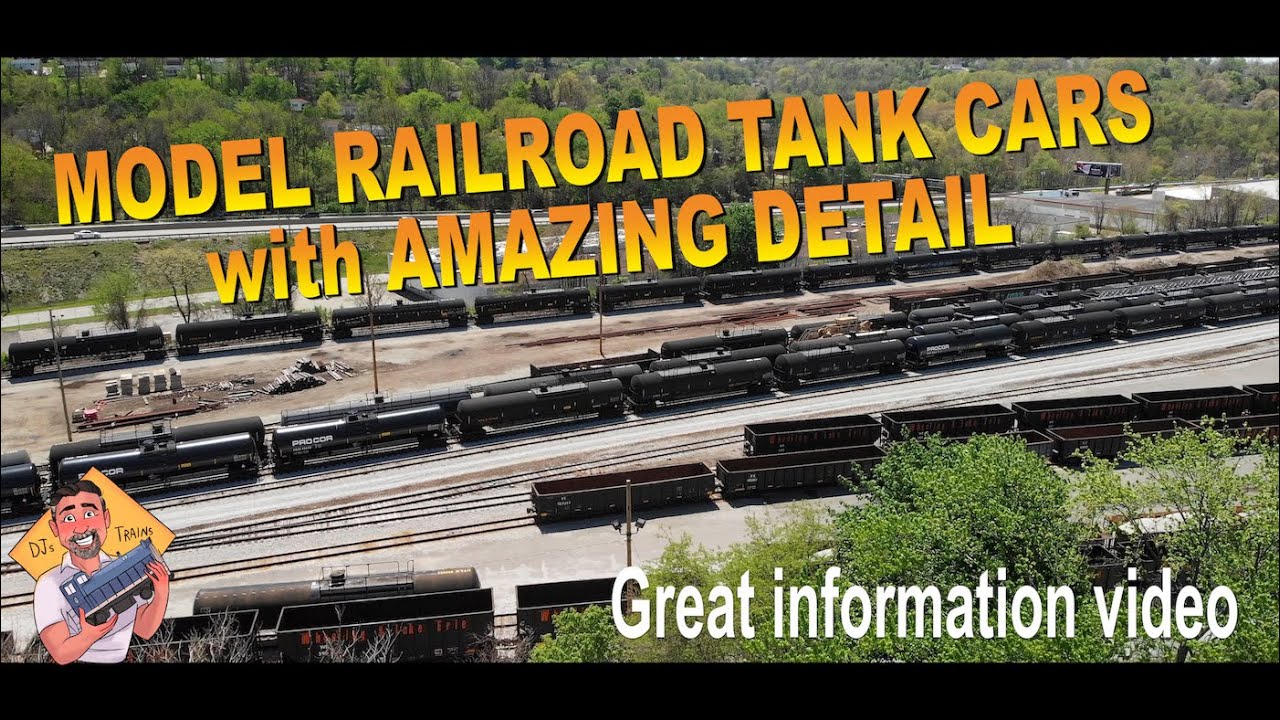 Model Railroad Tank Cars with AMAZING DETAIL!  Great information video.