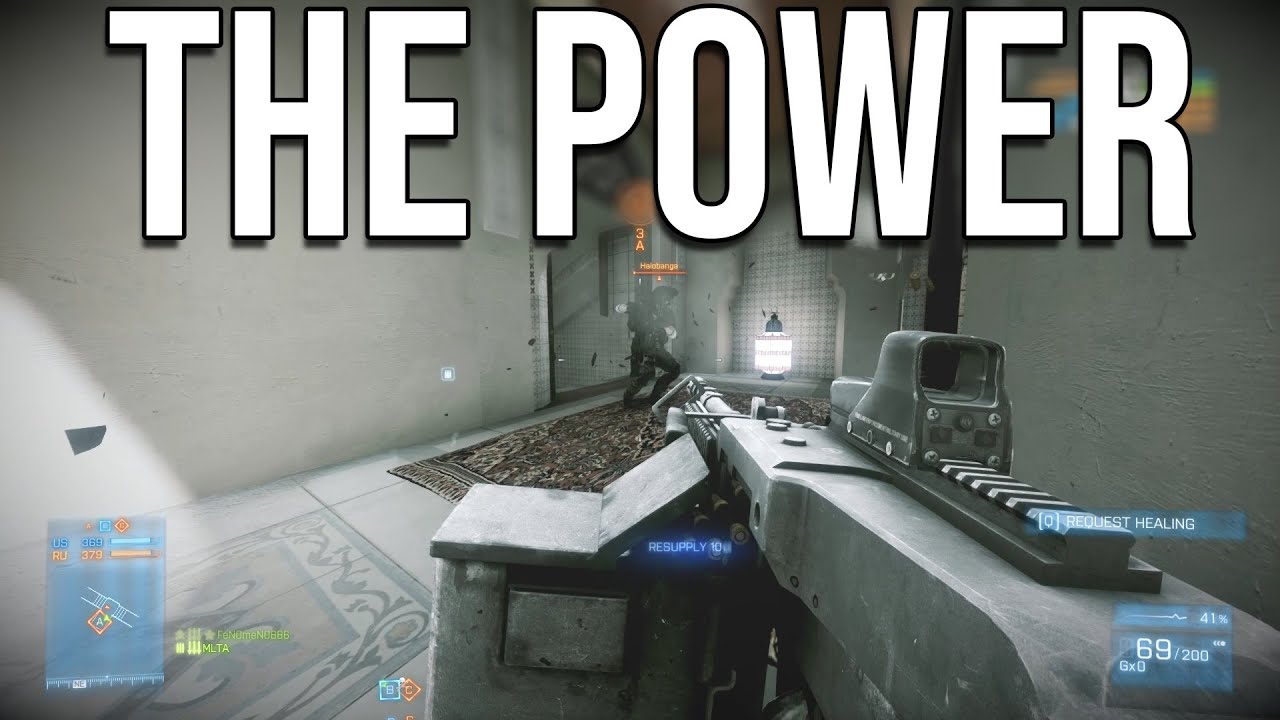 I feel the power while playing with this gun -Battlefield 3