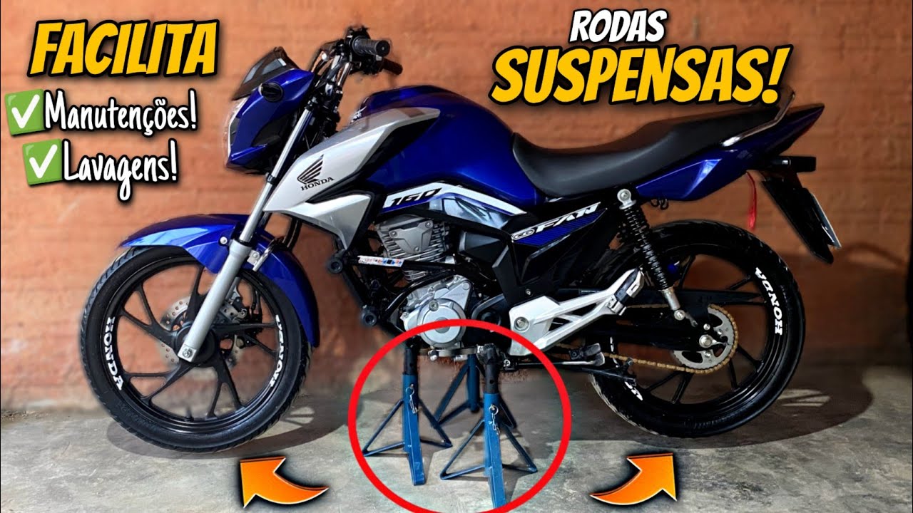CAVALETE AUTOMOTIVO MUITO BOM, BARATO E ÚTIL PARA USAR NA MOTO!