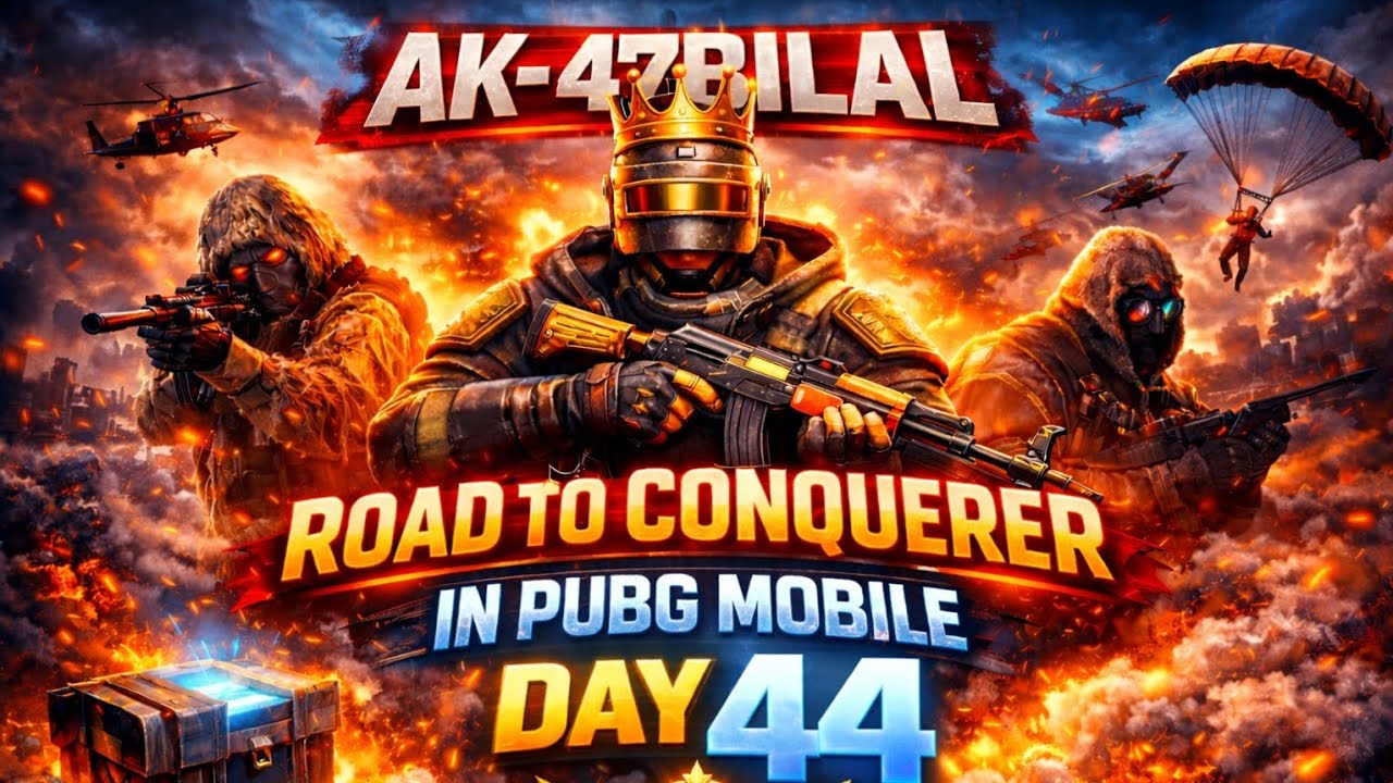 Day 44 | PUBG Mobile Road to Conquerer | 500 subs 5 Royalpass Giveaway | Ranking Lobbies