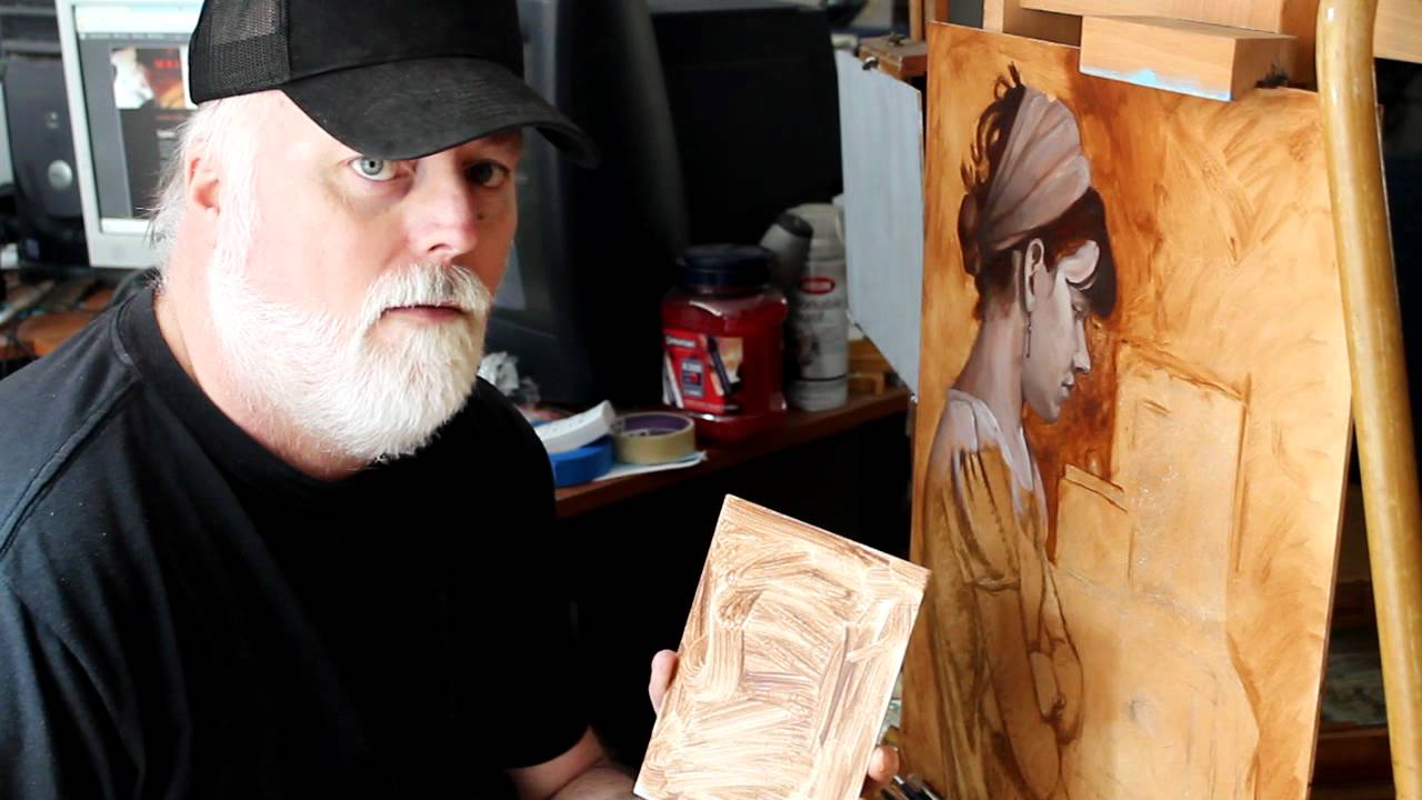 Grisaille Oil Painting Update and Toning a Canvas - Mark Branscum