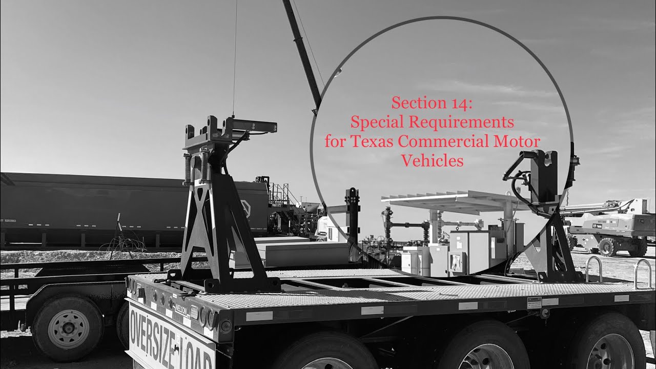 USA CDL (DMV) handbook Section 14: Special Requirements for Texas Commercial Motor Vehicle lower 48