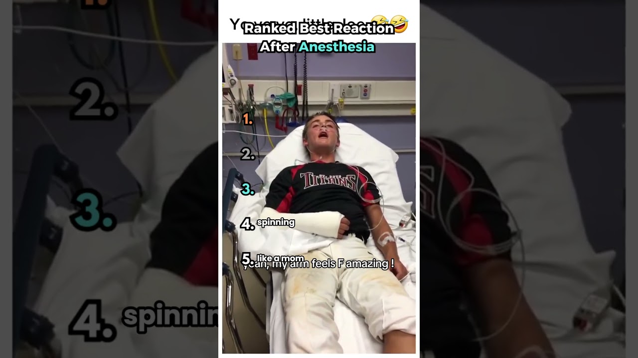 Top 5 Funniest Reactions After Anesthesia | Viral Post-Surgery Moments #shorts #ranked