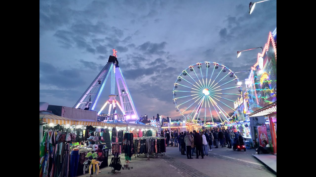 Heide Frühjahrsmarkt 2023 Kurzer Rundgang mit Übersicht aus dem Riesenrad 35 Meter 😁 🐞