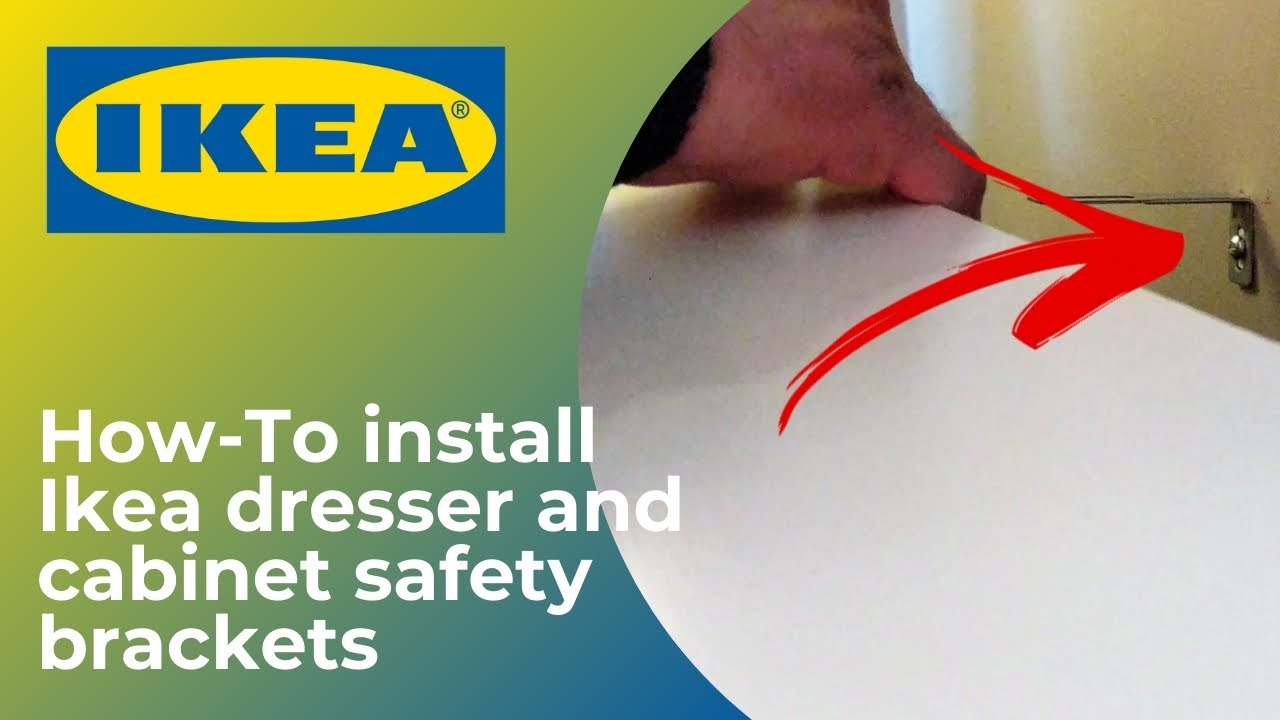 Ikea dresser and cabinet safety brackets 🗄️ - How to install a tipping restraint | Thompson Tutorial