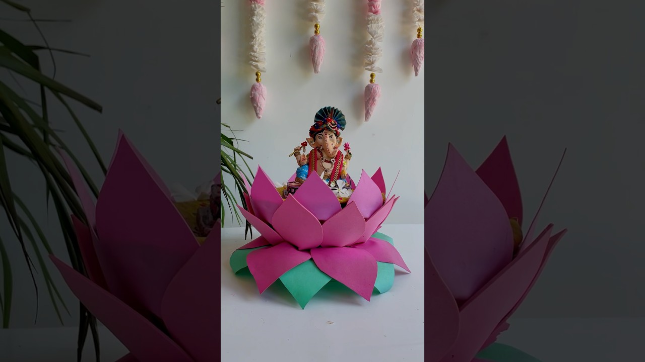 DIY Lotus Aasan for Ganesha 🪷 