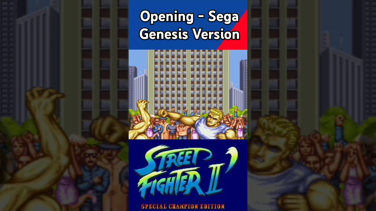 Opening Game - Street Fighter 2 : Special Champion Edition (Sega Genesis)