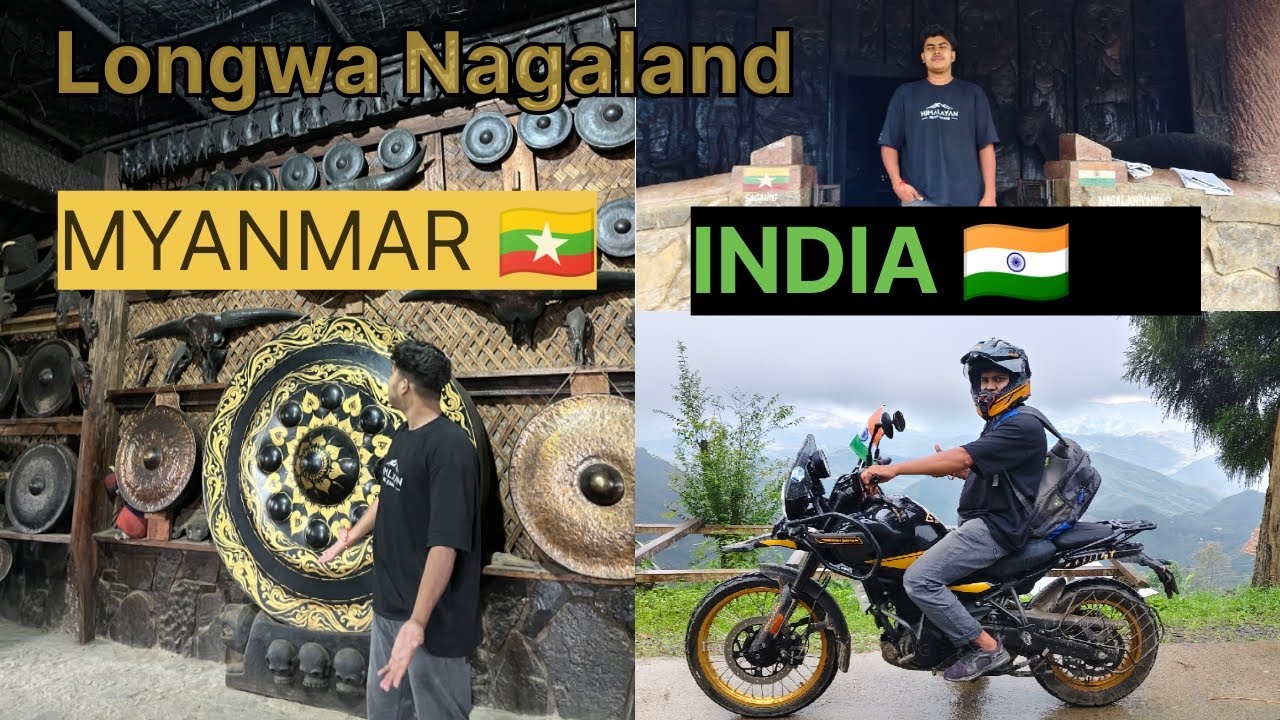 Longwa Nagaland India🇮🇳 Myanmar 🇲🇲 Border Independence day 🇮🇳 Ride☺️ |Dost Overtake karka Bhag Gaya😱