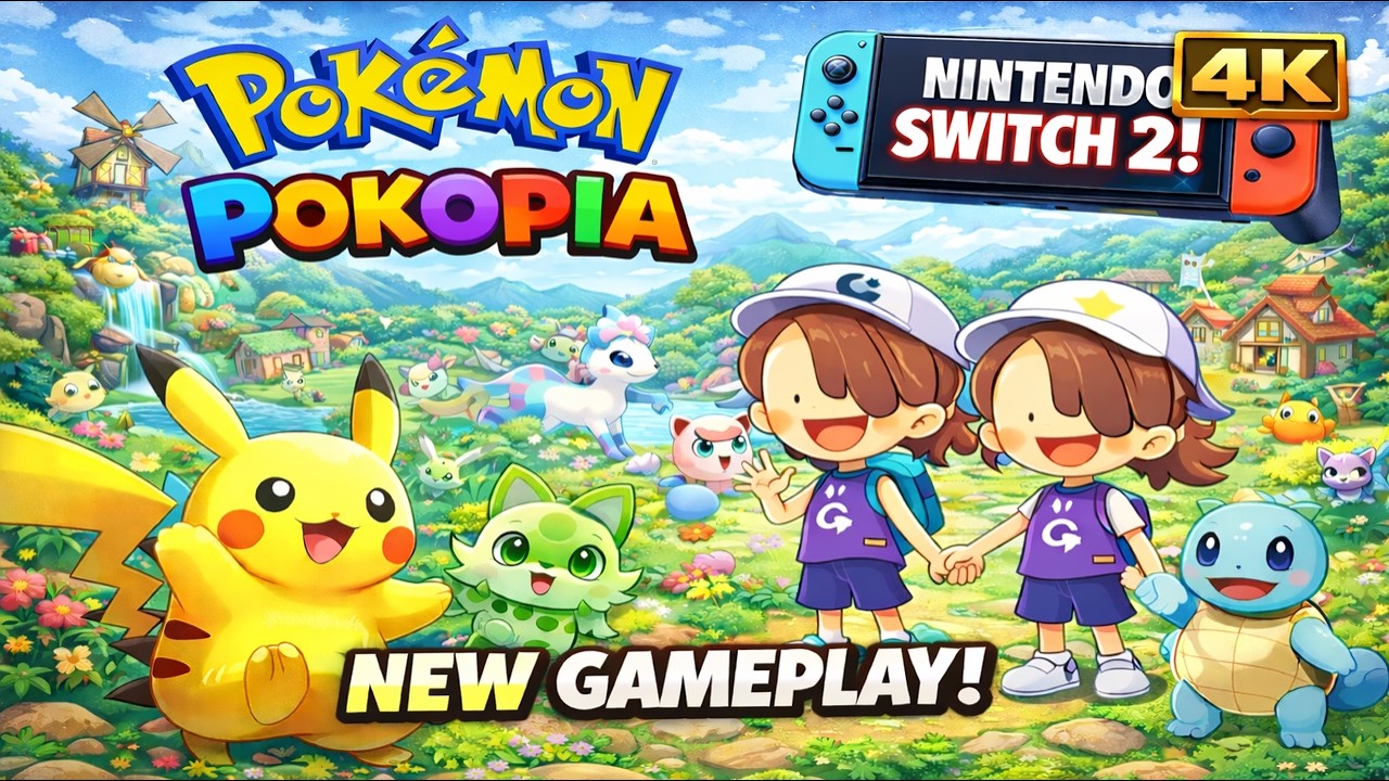 POKEMON POKOPIA First Look! 1 Hour Gameplay [4K]