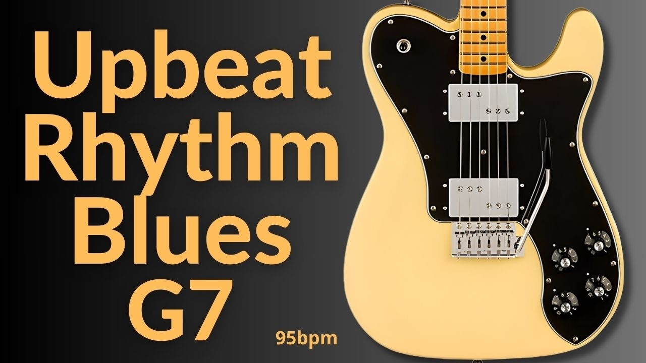 Upbeat Rhythm Blues Guitar Backing Track in G Major l BT 618