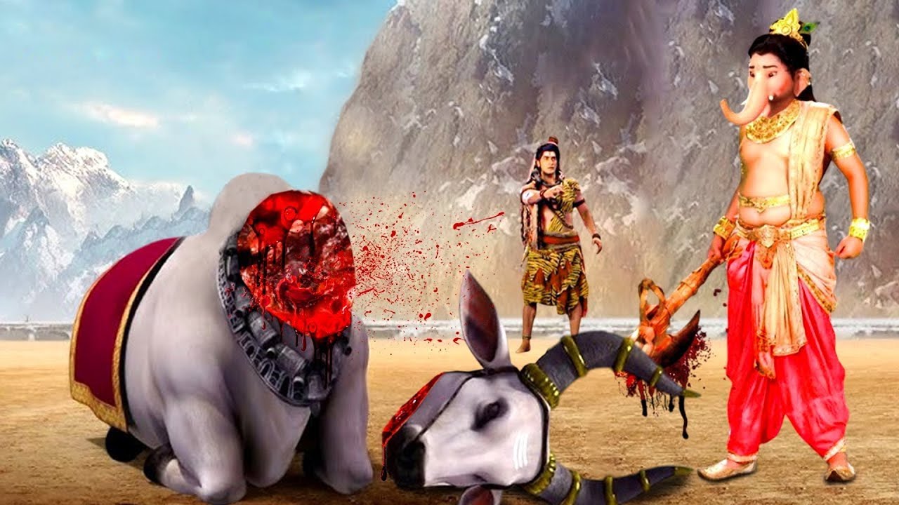 गणेश जी ने क्यों काटा महादेव की सवारी नंदी का सर || विघ्नहर्ता गणेश