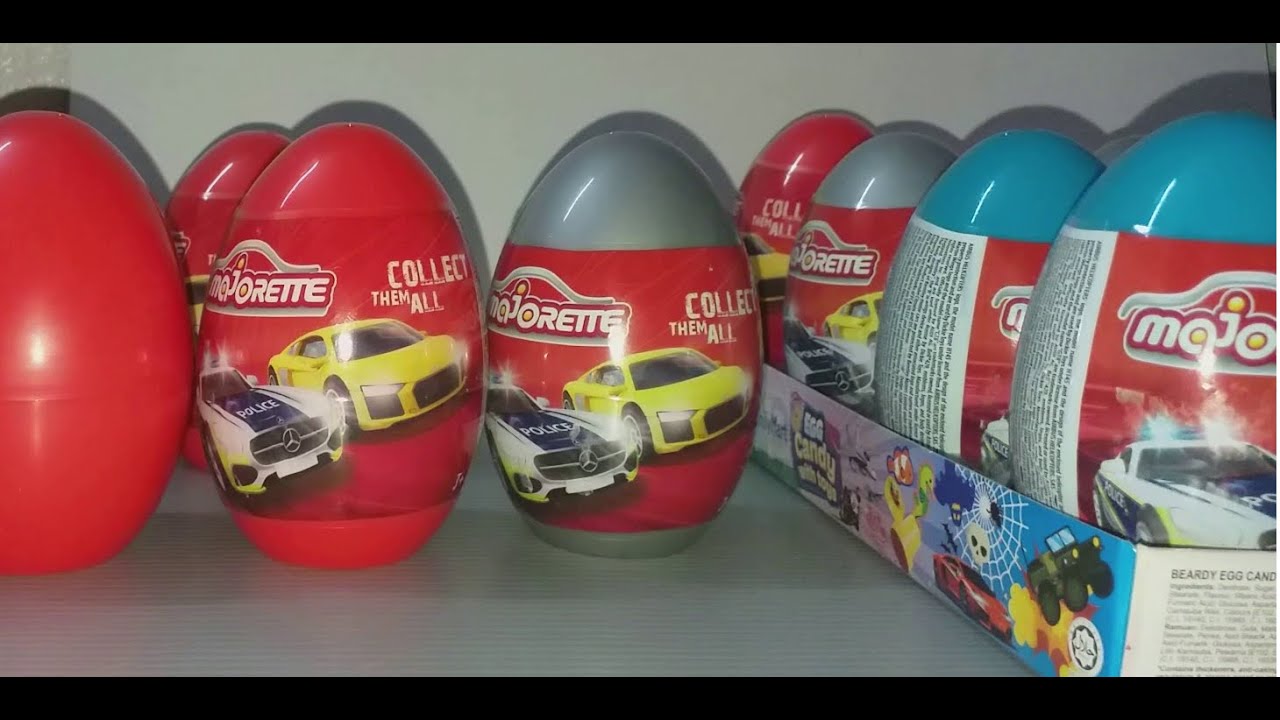 Diecast Majorette Mystery Egg  surprise !! unboxing - 18 pcs