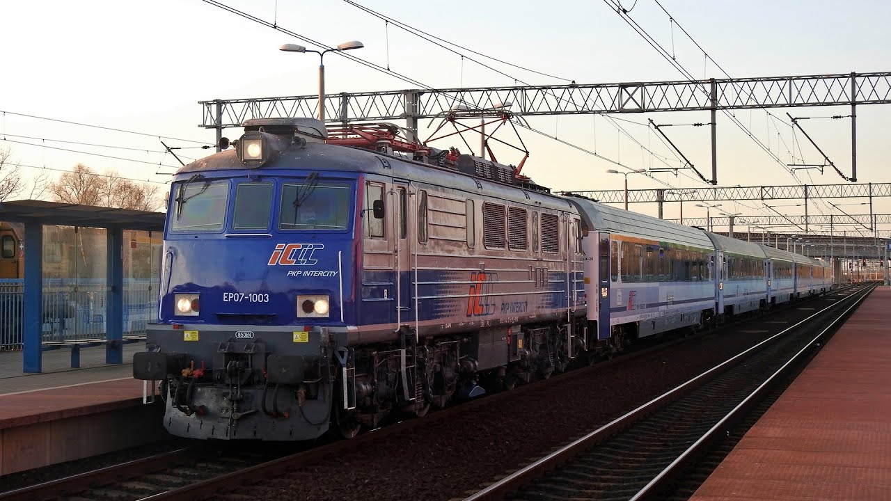 EP07-1003 po naprawie rewizyjnej 1P4/4 z IC 56102 Mamry do Wrocławia Gł&oacute;wnego.