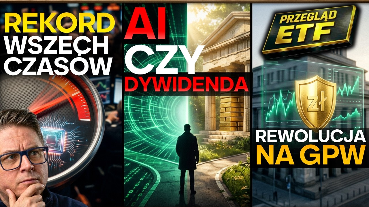 Rewolucja na GPW! Obroty ETF skoczyły o 145%. Złoto i Świat w PLN.