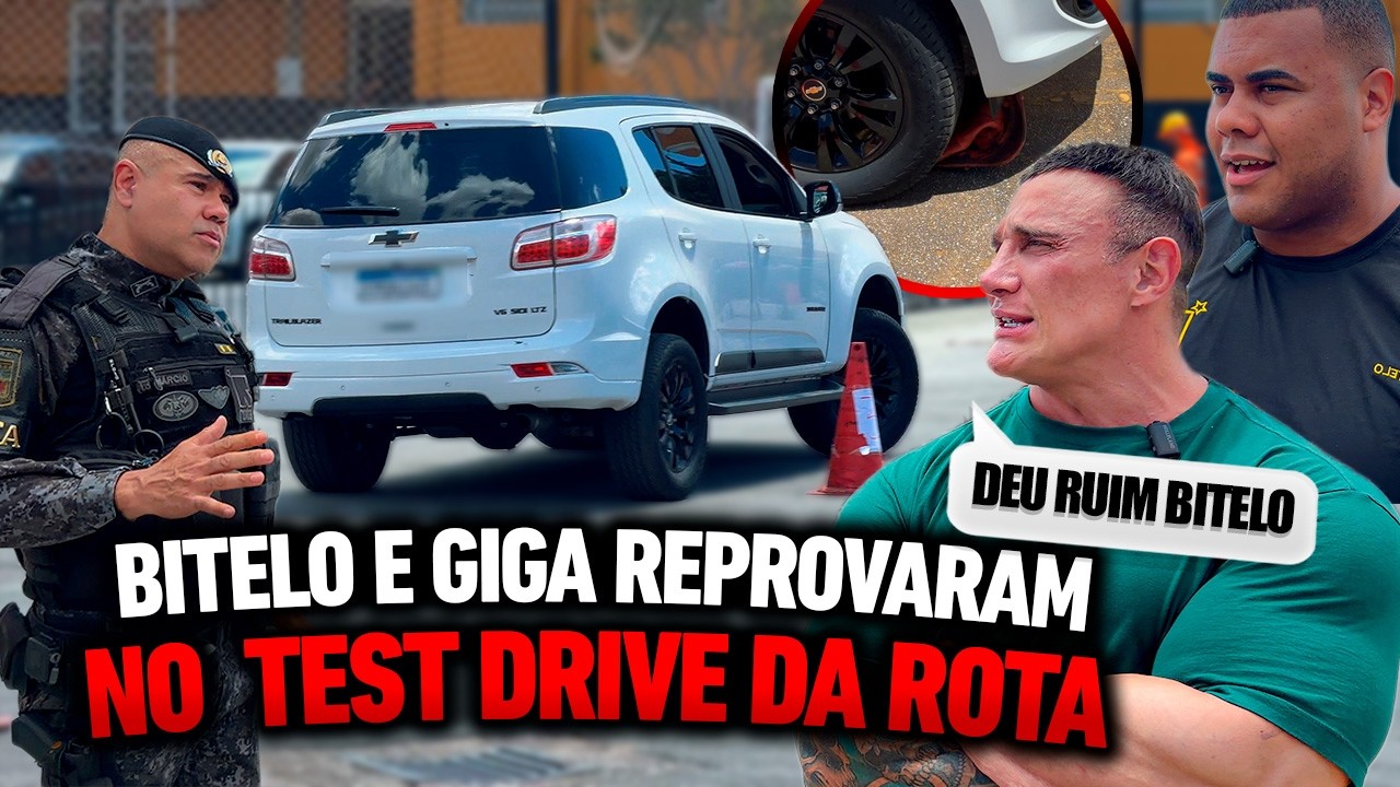 BITELO E GIGA TESTARAM O BLINDADO NA ROTA