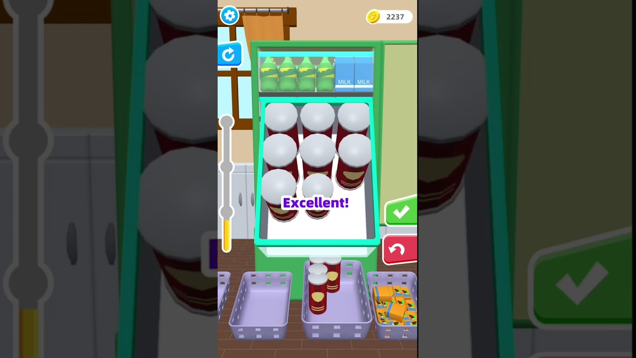 Fill Up Fridge | Level - 17 | Organizing GamePlay | Satisfying Fridge Fill Up Gameplay | Lionosaurs