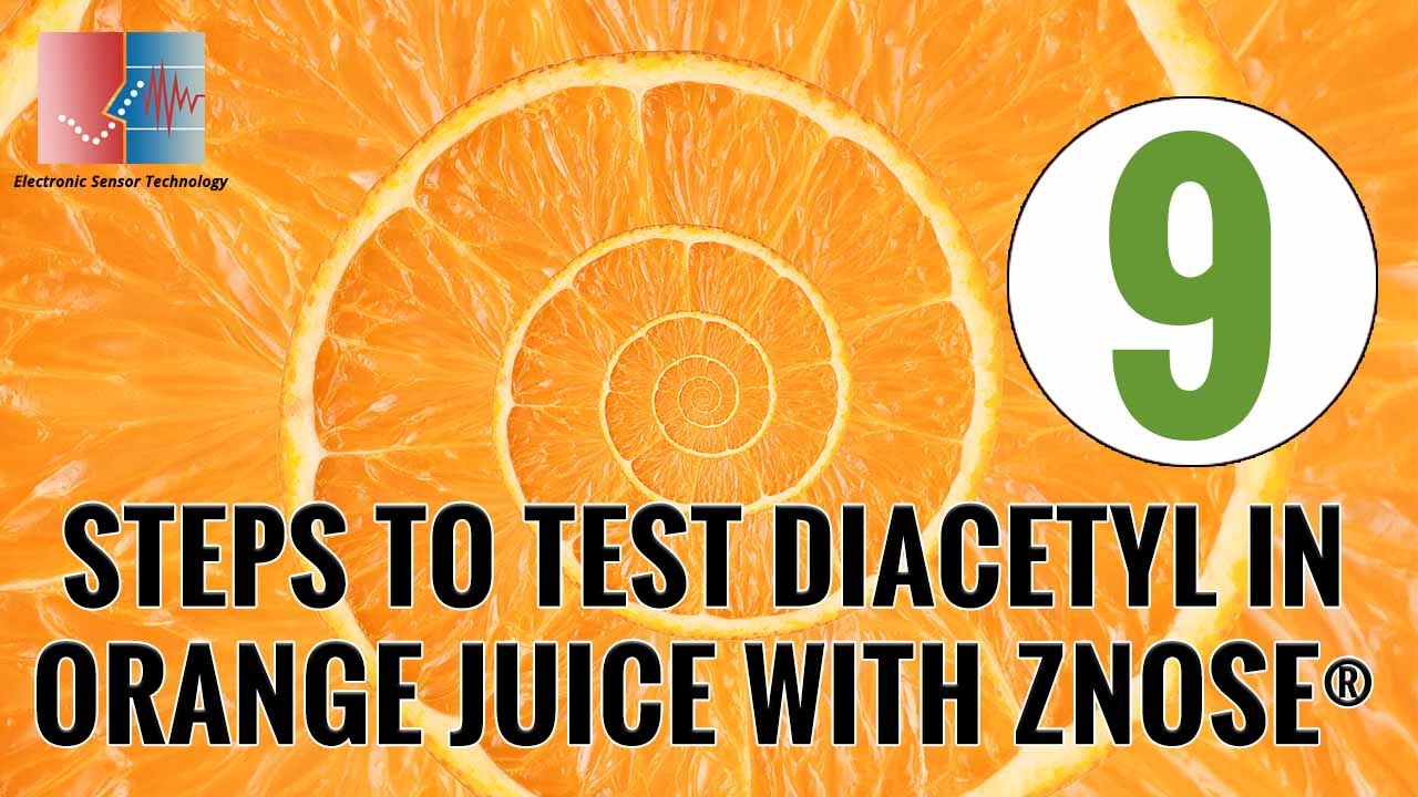9 steps to test diacetyl levels in orange juice