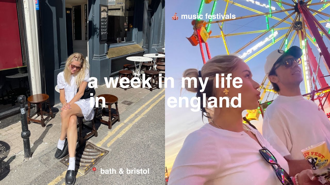 long distance diaries | music festival, working from england, exploring bristol & bath
