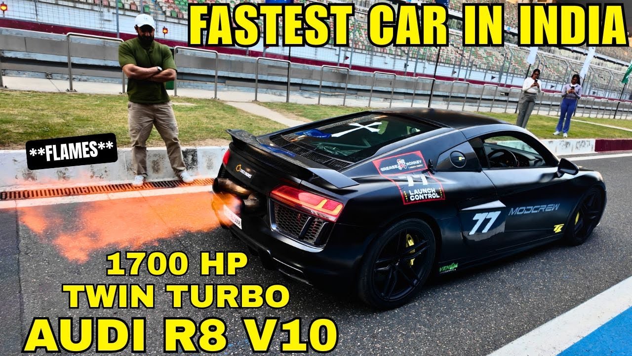 INDIA’S FASTEST CAR 😍 || 1700HP AUDI R8 V10 🔥|| 0-100 IN 2.2 SECONDS 😱