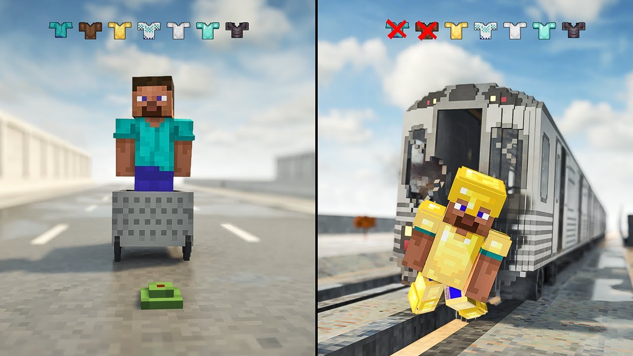 Upgrading Steve's Armor / Will Steve Survive?
