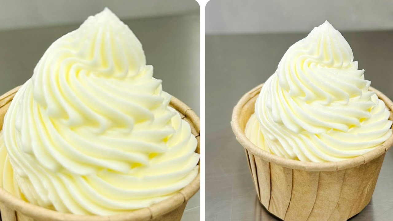 طريقة تحضير كريمة الزبدة الإيطالية بطريقة احترافيّة بسيطة وسريعة creme au BEURRE facileet rapide 