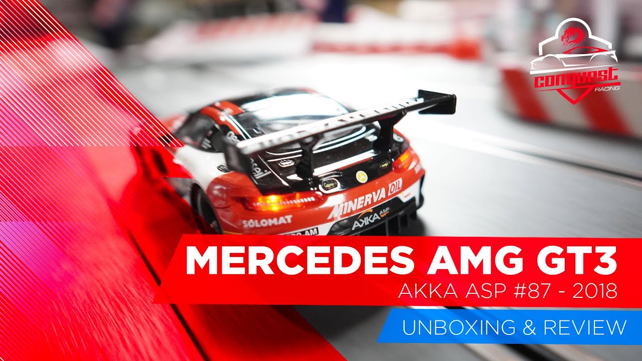 CARRERA SLOT CAR REVIEW | 30846 | AMG GT3 AKKA ASP #87