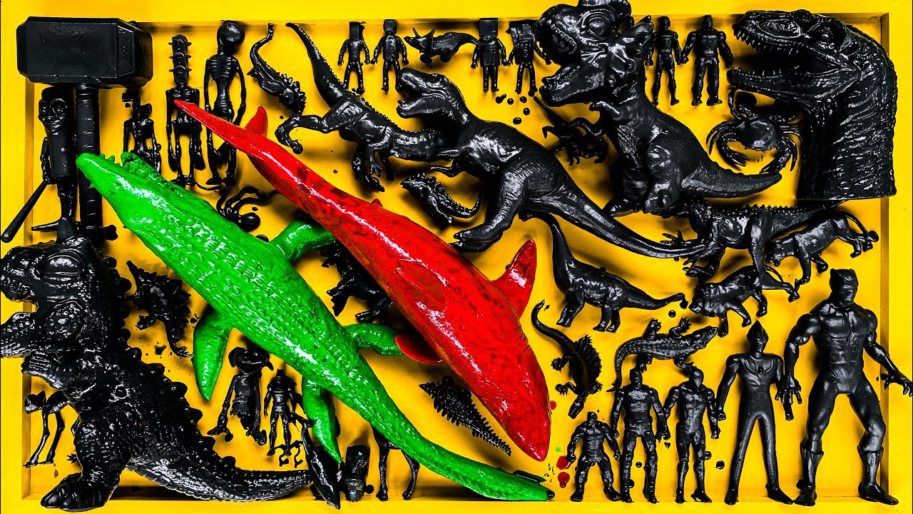 Dinosaurus Jurassic World Dominion: T-rex, Siren Head, Catnap, Skibidi, Godzilla, King Kong
