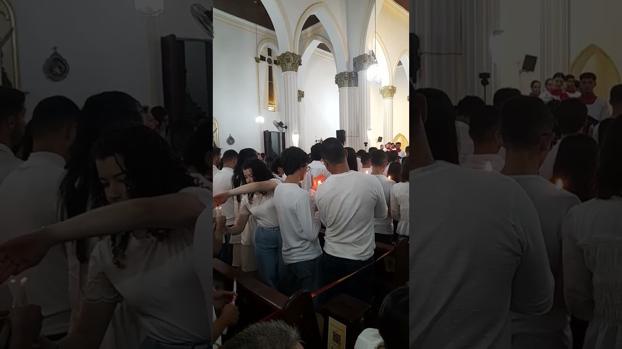 Crisma do meu filho davi Carlos na igreja ⛪️ santo Antônio em Solânea 15 anos d idade 