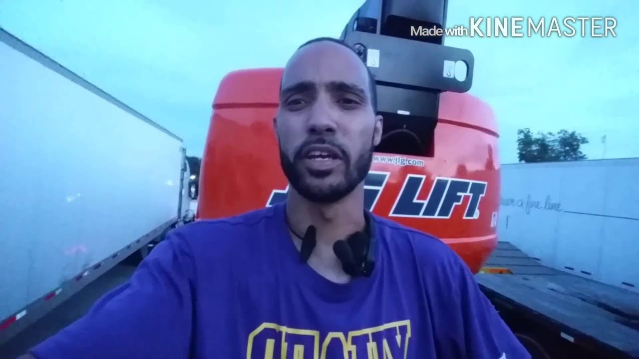 Trucking | How to Secure JLG boom lift | LoShawn Parks