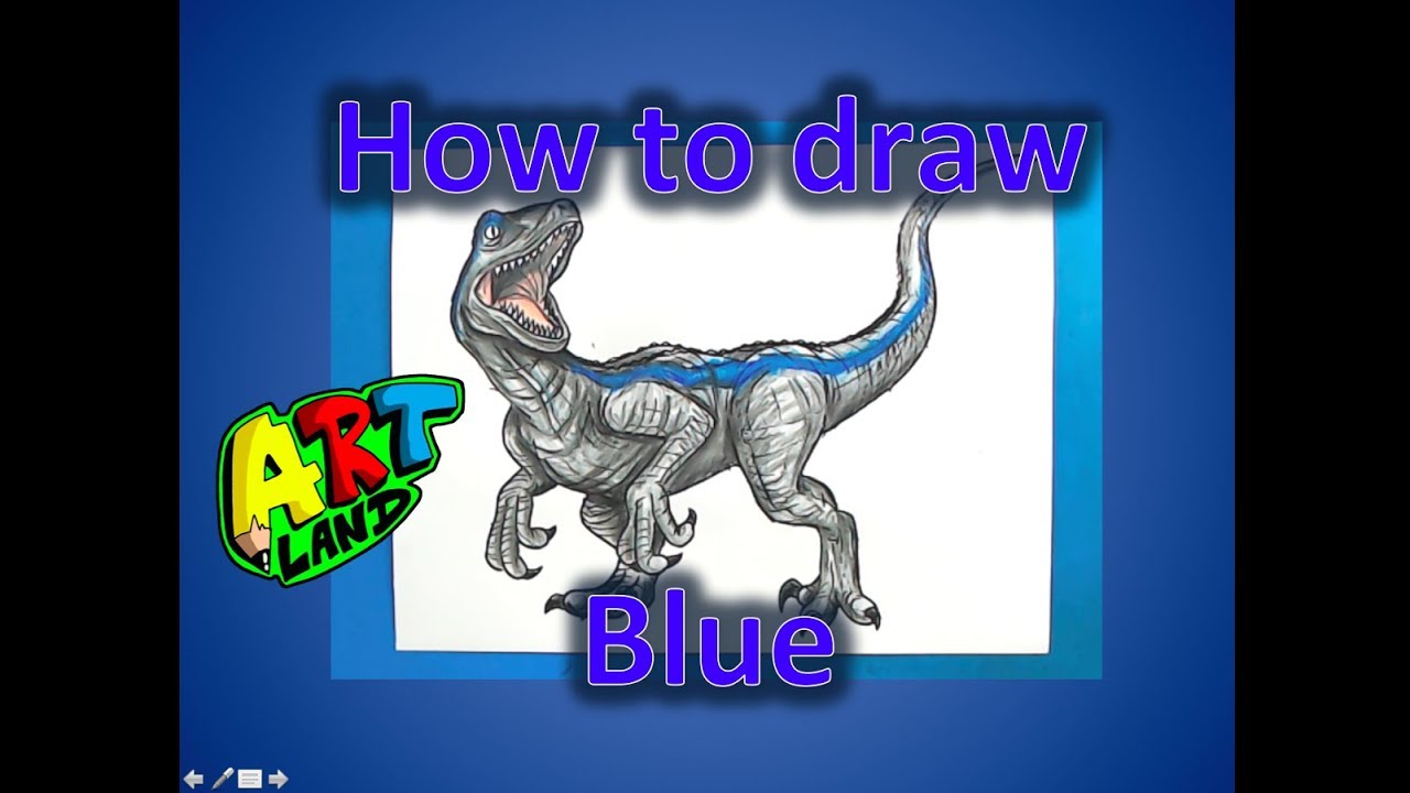 How to Draw Blue from Jurassic World