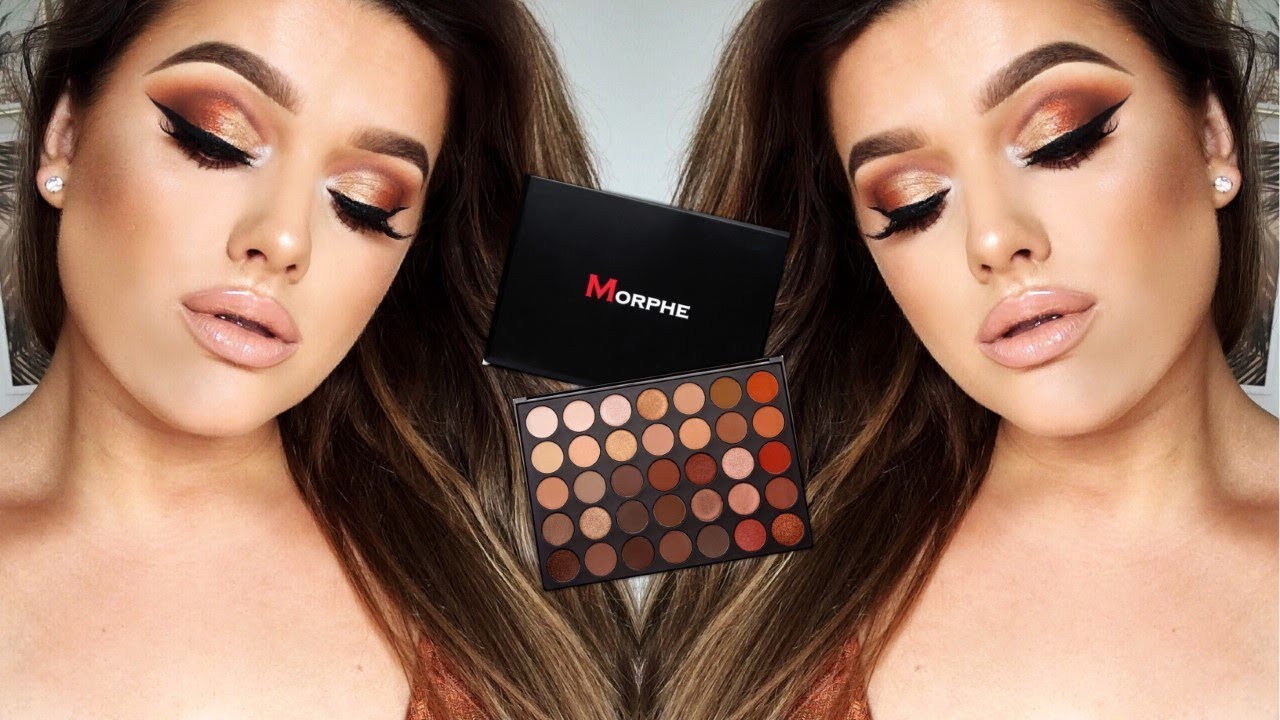 COPPER CUT CREASE FALL GLAM ● MORPHE 35O PALETTE | Rachel Leary