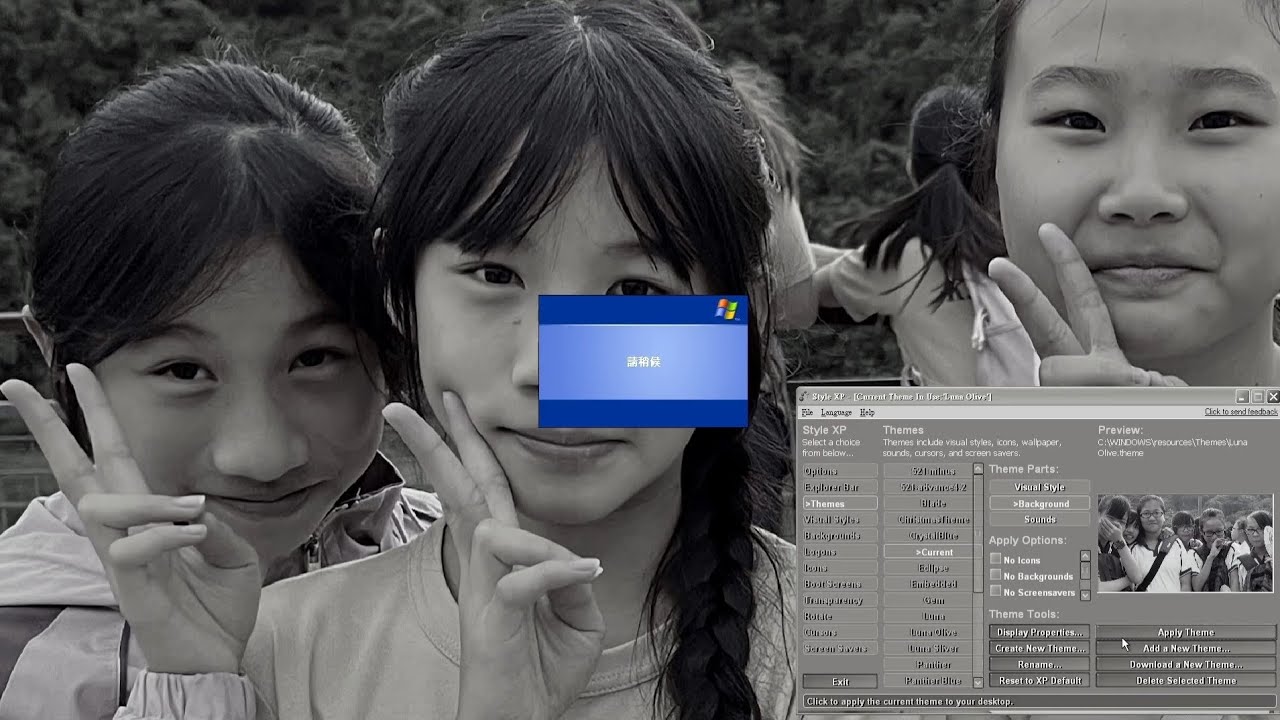 How to apply your image to be a default background of a theme in Windows XP by StyleXP