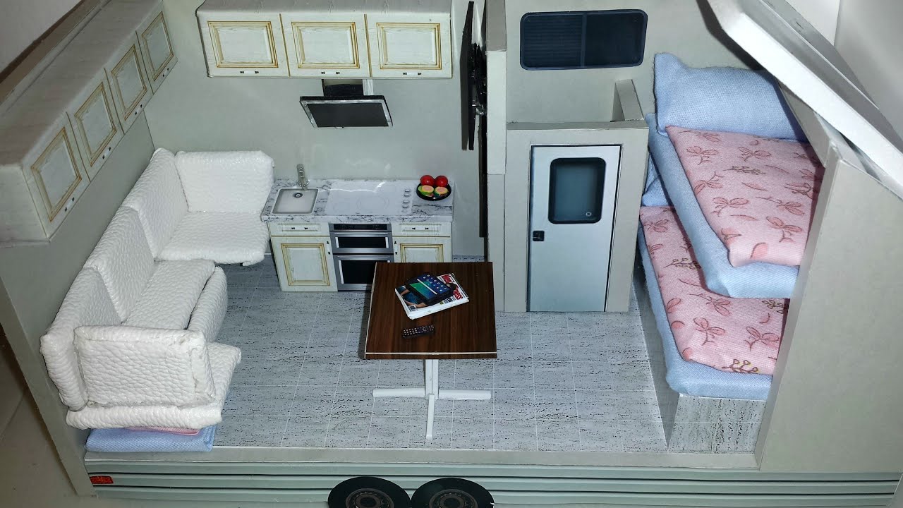 DIY Miniature RV Camper Trailer