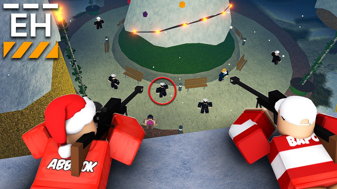 SNIPER Action auf Weihnachtsmarkt mit BRUDER @Roblox Bapo!