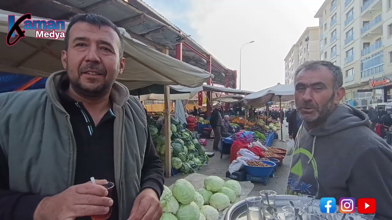 Kaman Çarşamba Pazarı  #kırşehir #ankara #video 