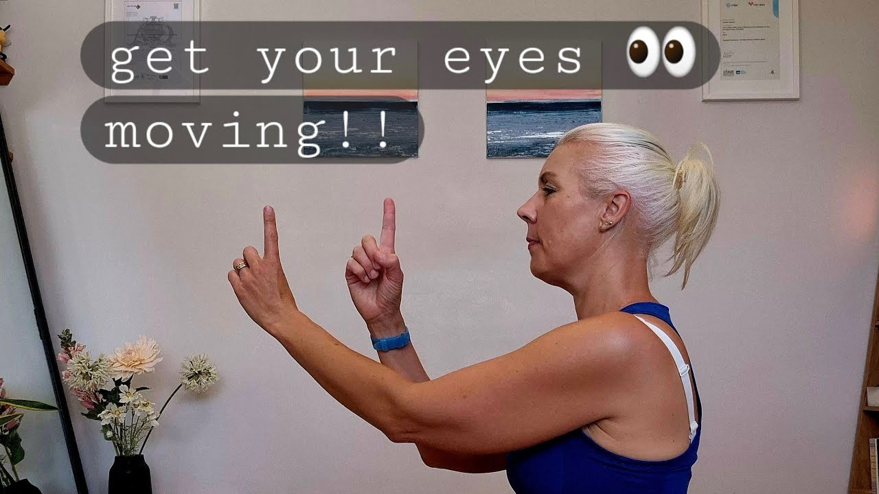 Eye Exercises for help keeping the head & neck tension free.