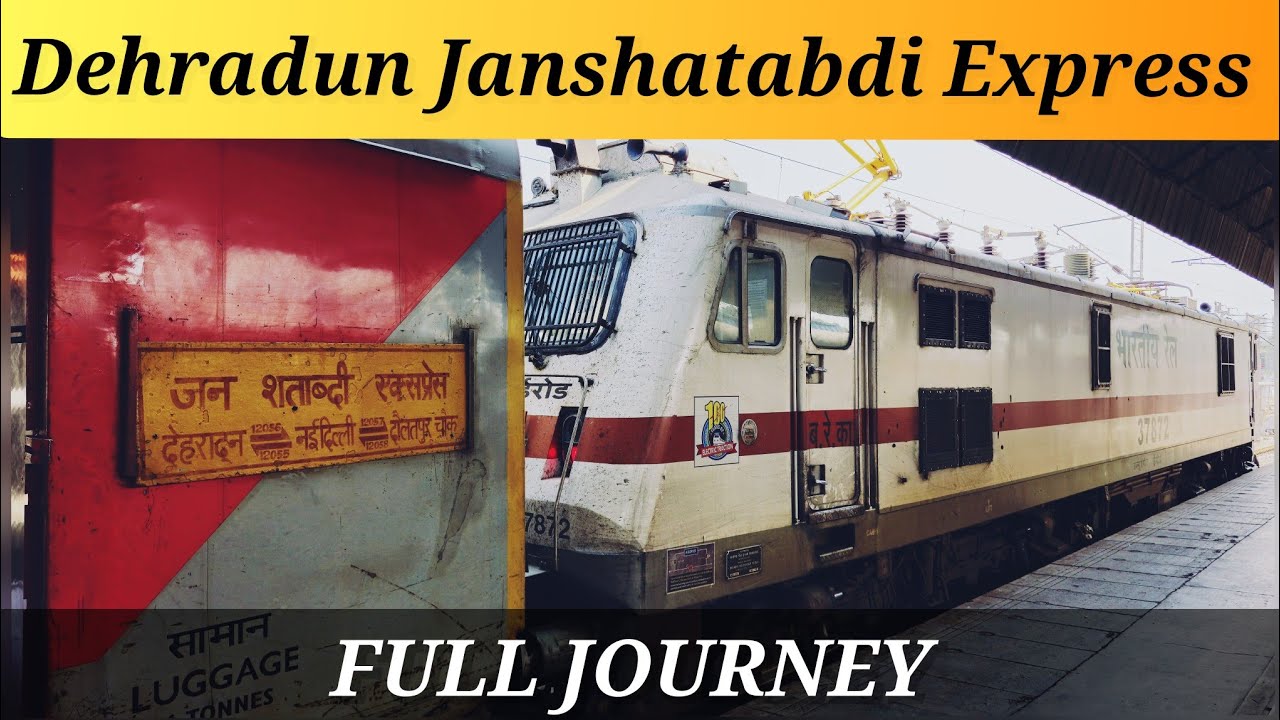 New Delhi To Haridwar : FULL JOURNEY : 12055 Dehradun Janshatabdi Express 
